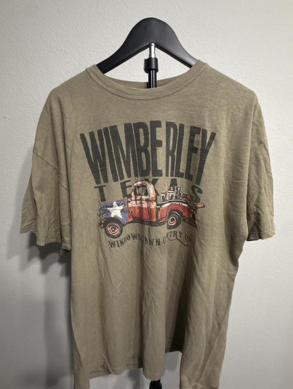 Men's Khaki and Green Tshirt